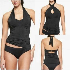 Aqualuxe Bra Cup 2 Way Tankini Black NWT